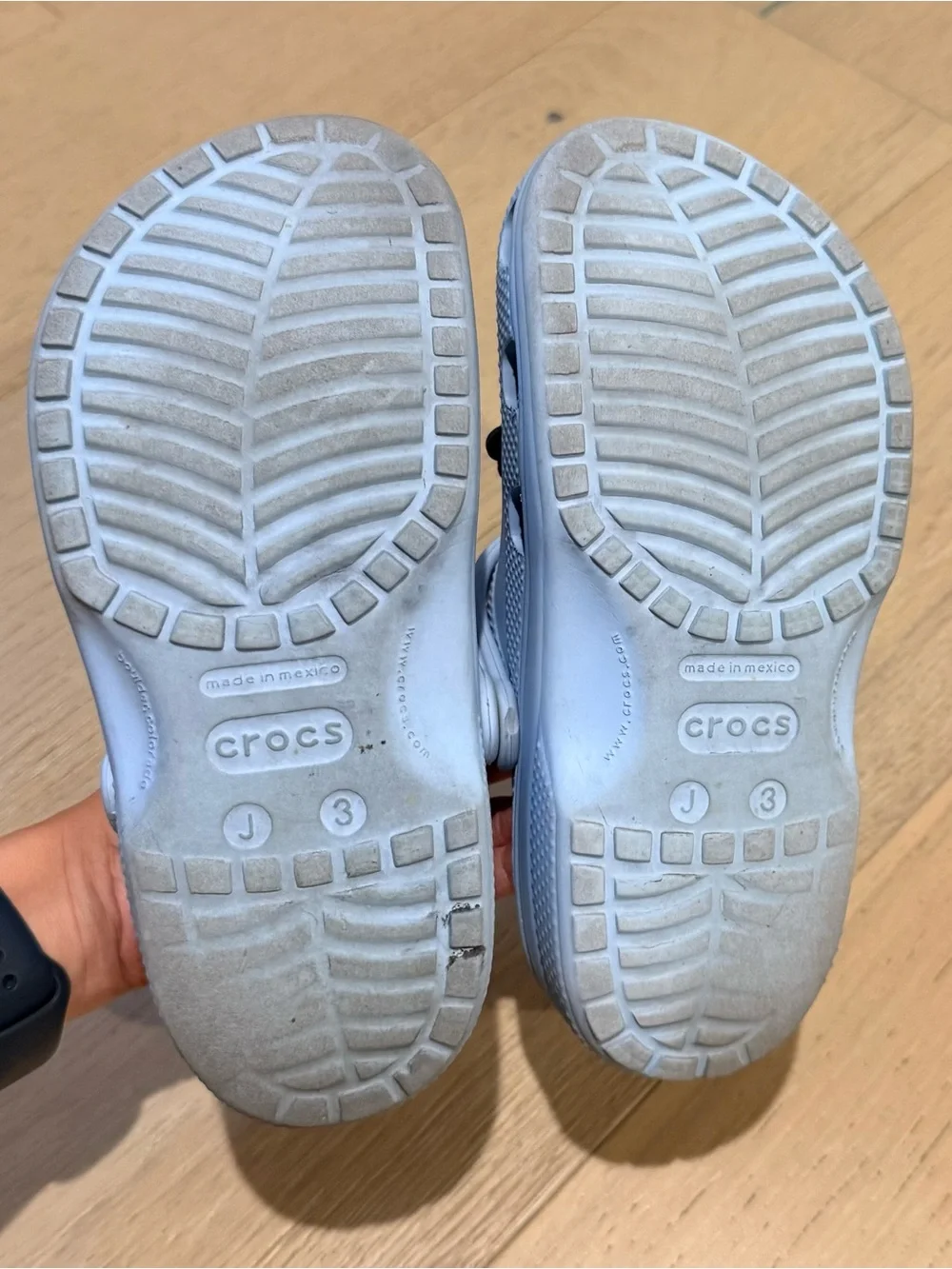 CROCS Kids Classic J3 Light blue color with Sanrio charms